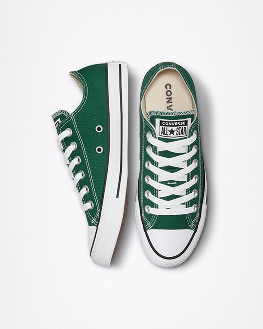 Tenis Converse Chuck Taylor All Star Seasonal Color Cano Baixo Masculino Verdes Branco Pretas | PT F075T08